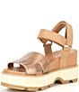 Color:Honest Beige/Gum - Image 4 - Joanie IV Ankle Strap Wedge Leather Platform Sandals