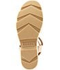 Color:Honest Beige/Gum - Image 6 - Joanie IV Ankle Strap Wedge Leather Platform Sandals