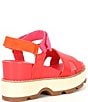 Color:Red Glo/Honey White - Image 2 - Joanie IV Ankle Strap Wedge Platform Sandals