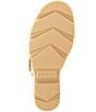 Color:Honest Beige/Bleached Ceramic - Image 6 - Joanie IV Leather Platform EVA Wedge Sandals