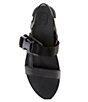 Color:Black/White - Image 5 - Kinetic Impact Sling Leather Platform Sandals