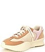 Color:Honest Beige/Whitened Pink - Image 4 - ONA Blvd Classic Waterproof Leather Retro Sneakers