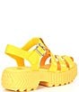 Color:Yellow Ray/Pilsner - Image 2 - ONA™ Streetworks Crocodile Embossed Fisherman Chunky Sandals