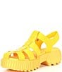 Color:Yellow Ray/Pilsner - Image 4 - ONA™ Streetworks Crocodile Embossed Fisherman Chunky Sandals