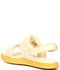 Color:Honey White/Yellow Ray - Image 3 - Ona Streetworks Go-To Flat Leather Chunky Sandals