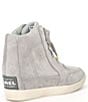 Color:Dove/Quarry - Image 2 - Out N About Waterproof Leather Wedge Sneakers