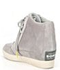 Color:Dove/Quarry - Image 3 - Out N About Waterproof Leather Wedge Sneakers
