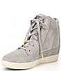 Color:Dove/Quarry - Image 4 - Out N About Waterproof Leather Wedge Sneakers