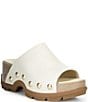 Sorel Roam'N Leather Studded Platform Slide Sandals - Image 1