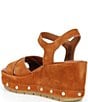 Sorel Sunpeak Suede RVT Ankle Wrap Studded Wedge Platform Sandals - Image 3