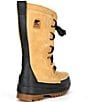 Color:Curry - Image 2 - Tivoli IV Mid Faux Fur Collar Lace-Up Cold Weather Platform Boots