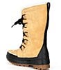 Color:Curry - Image 3 - Tivoli IV Mid Faux Fur Collar Lace-Up Cold Weather Platform Boots