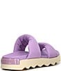 Color:Euphoric Lilac - Image 2 - Vibe Puff Twist Leather Platform Slide Sandals