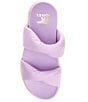 Color:Euphoric Lilac - Image 5 - Vibe Puff Twist Leather Platform Slide Sandals