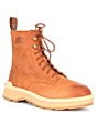 Color:Scorch/Tawny Buff - Image 1 - Women's Hi Line Lace Waterproof Leather Platform Boots