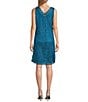 Color:Teal - Image 4 - Lace Short 2-Piece Duster Dress Set