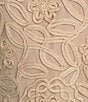 Soulmates Embroidered Floral Lace Bodice 3/4 Sleeve Square Neck Gown, Color:Champagne - Image 5