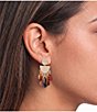 Southern Living 5 Stone Resin Statement Drop Earrings - Image 2