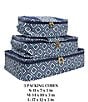 Southern Living 6-Piece Travel Packing Cube Set, Color:Navy - Image 2