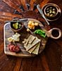 Southern Living Acacia Round Snack Plates, Set of 4, Color:Brown - Image 4