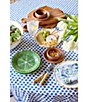 Southern Living Acacia Round Snack Plates, Set of 4, Color:Brown - Image 6