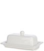 Southern Living Alexa Covered Butter Dish, Color:White - Image 1