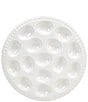 Southern Living Alexa Stoneware Egg Platter, Color:White - Image 1