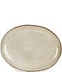 Color:White - Image 1 - Astra Collection Glazed Stoneware Oval Platter