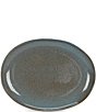 Color:Teal - Image 1 - Astra Collection Glazed Stoneware Oval Platter