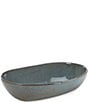 Color:Teal - Image 1 - Astra Collection Glazed Stoneware Oval Baker, Boxed