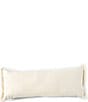 Color:Ivory - Image 2 - Basketweave Jacquard Bolster Pillow