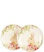 Color:Multi - Image 1 - Blossom Bunny Accent Plates, Set of 2