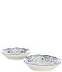 Color:Blue - Image 1 - Caroline Collection Blue & White Chinoiserie Pasta Bowls, Set of 2
