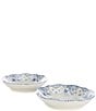 Southern Living Caroline Collection Blue & White Chinoiserie Pasta Bowls, Set of 2, Color:Blue - Image 1