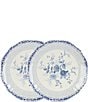 Color:Blue - Image 1 - Caroline Collection Blue & White Chinoiserie Salad Plates, Set of 2