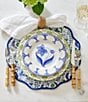 Southern Living Genevieve Collection Blue Hand Painted Salad Plate, Color:Blue - Image 3