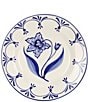 Southern Living Genevieve Collection Blue Hand Painted Salad Plate, Color:Blue - Image 1