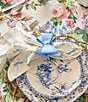 Southern Living Blue White Bow Napkins, Set of 4, Color:Blue - Image 3