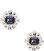 Color:Gold/Montana - Image 1 - Borrowed & Blue By Southern Living Montana & Crystal Stone Multi Shape Stud Earrings