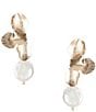 Southern Living x Borrowed & Blue Petal Drop Earrings with Pearl, Color:Multi - Image 1