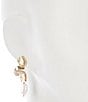 Southern Living x Borrowed & Blue Petal Drop Earrings with Pearl, Color:Multi - Image 2