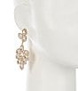 Color:Gold - Image 2 - Borrowed & Blue by Southern Living Stone Cluster Statement Crystal Drop Earrings