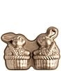 Southern Living Bunny In Basket 3D Cake Pan, Color:Toffee - Image 1