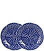 Southern Living Cabbage Bread and Butter Plates, Set of 2, Color:Blue - Image 1