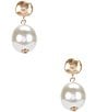 Color:Pearl - Image 1 - Constance Pearl Drop Earrings