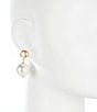 Color:Pearl - Image 2 - Constance Pearl Drop Earrings