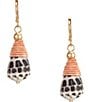 Southern Living Conus Shell Drop Earrings - Image 1