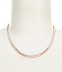 Color:Crystal - Image 1 - Borrowed & Blue by Southern Living Cubic Zirconia Collar Necklace