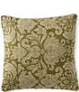 Southern Living Damask 20#double; Reversible Square Pillow, Color:Green/Multi - Image 1