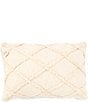 Color:Ivory - Image 1 - Diamond Embroidered Breakfast Pillow